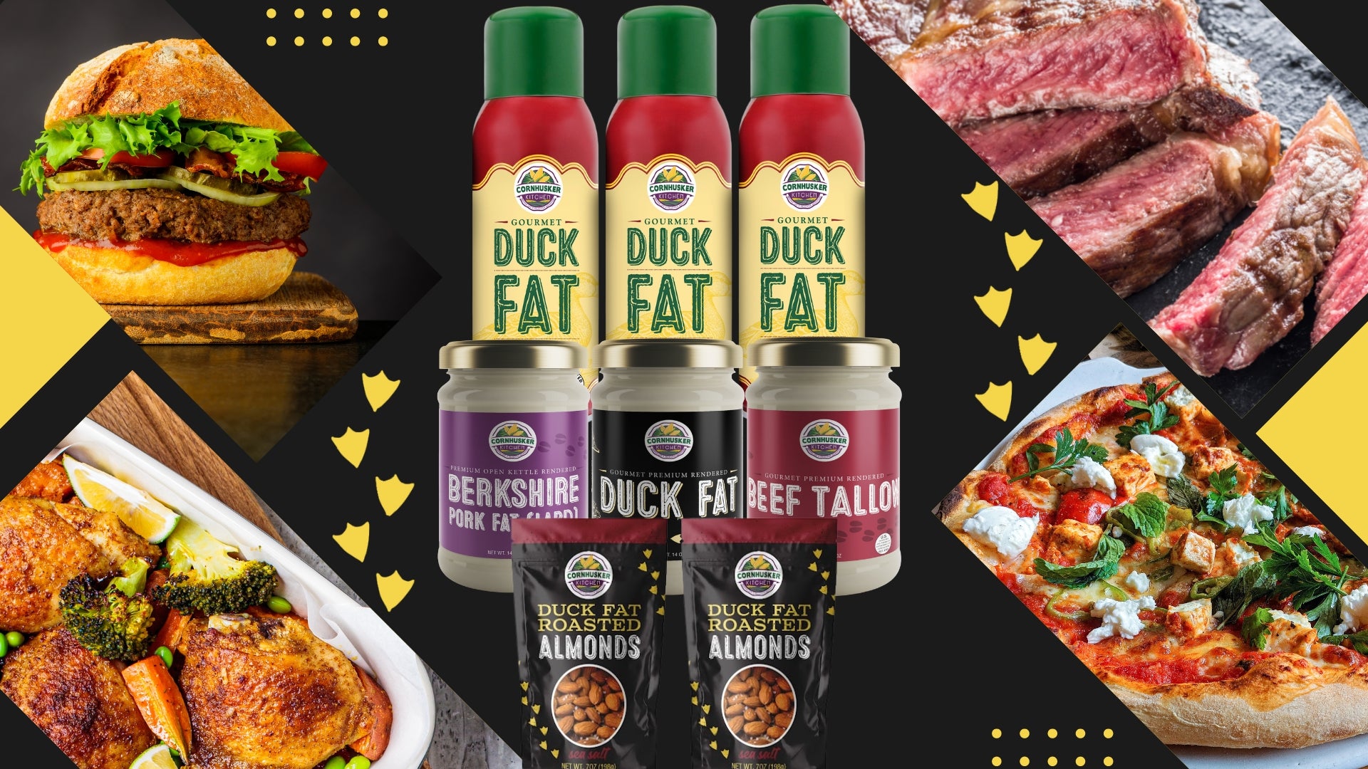 Cornhusker Kitchen's Duck Fat Spray and Gourmet Cooking Fats